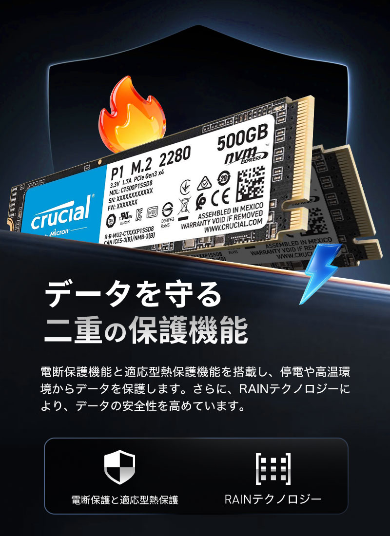 内蔵型SSD SSD500GB Crucial P1 m.2 nvme Crucial P1 NVMe M.2 SSD 1 TB Review | TechPowerUp