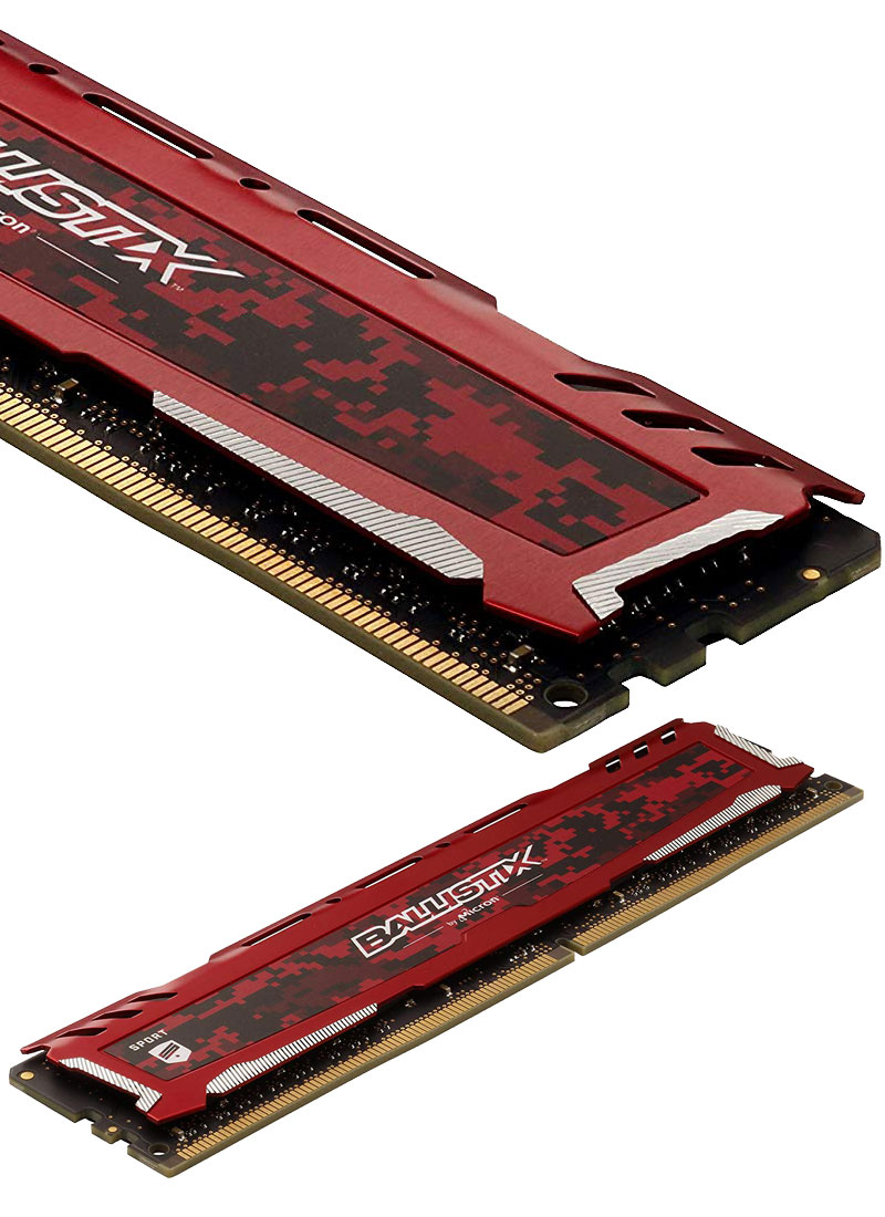 【Crucial】BALLISTIX SPORT 16GB DDR4 メモリ4枚 Crucial Ballistix Sport 2400MHz 16GB Dual Channel DDR4