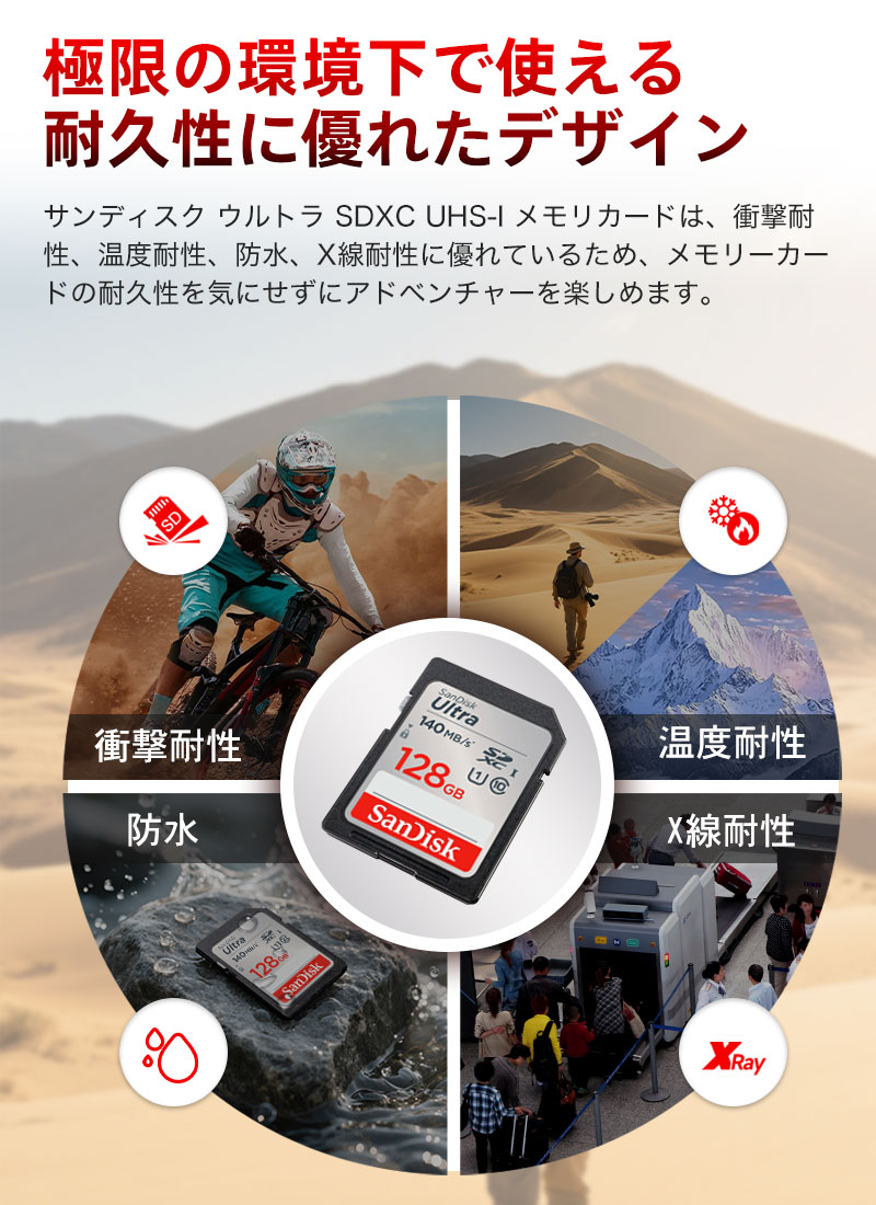 サンディスク sdカード 128gb（SDカード）｜メモリーカード｜PC