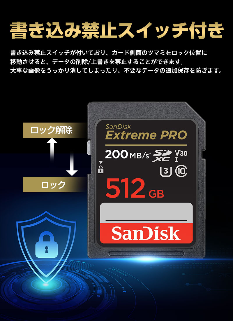 SanDisk（サンディスク） SDカード SanDisk SDXCカード 512GB UHS-I U3