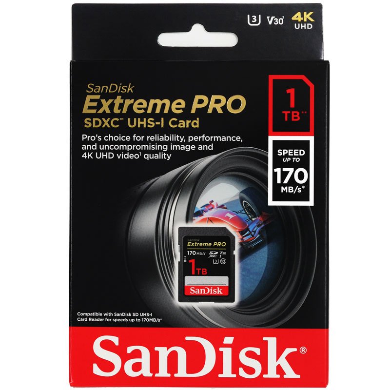 SDカード SanDisk Extreme Pro UHS-I U3 SDXCカード 1TB class10 超高速170MB/s W:90MB/s  V30 4K Ultra HD対応 海外パッケージ 翌日配達送料無料 : sa1413xxy : 嘉年華 - 通販 - Yahoo!ショッピング