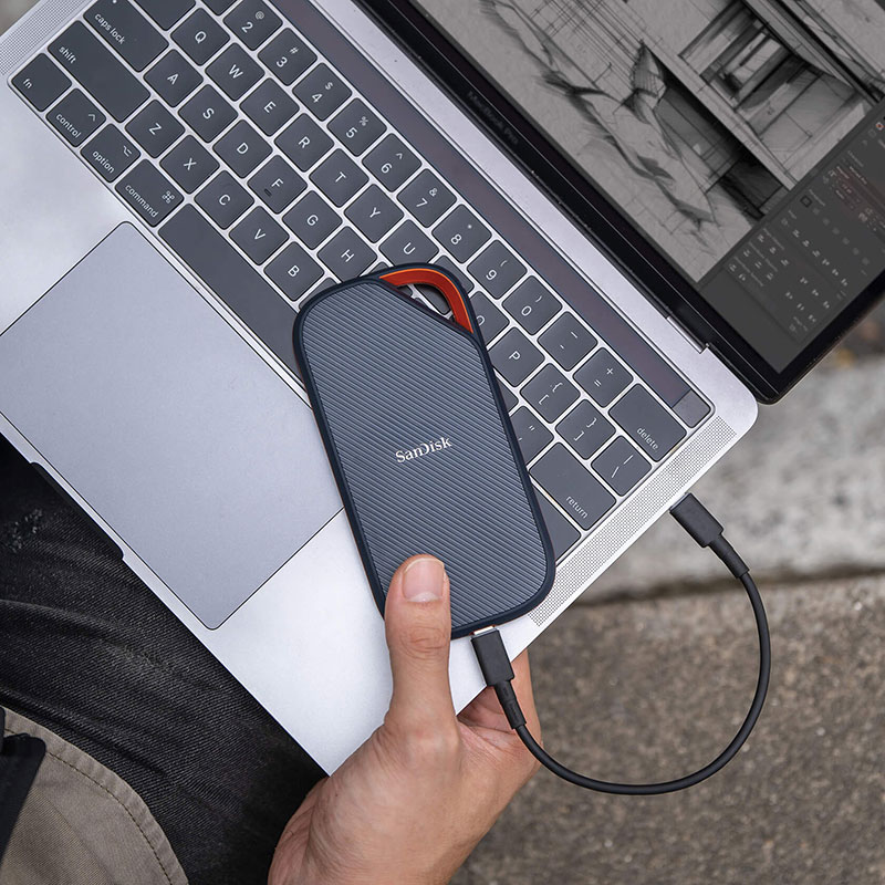 SanDisk ポータブルSSD 2TB USB4 Gen 3x2 R:3800MB/s W:3700MB/s SanDisk ポータブルSSD 2TB USB4 Gen 3x2 R:3800MB/s W:3700MB/s