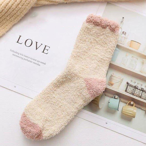 ソックス ルームソックス もこもこ靴下 暖かい靴下 【3個セット