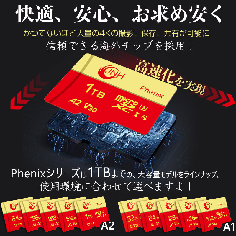 JNH 特価セール マイクロsdカード microSDXC 1TB R:100MB/S W