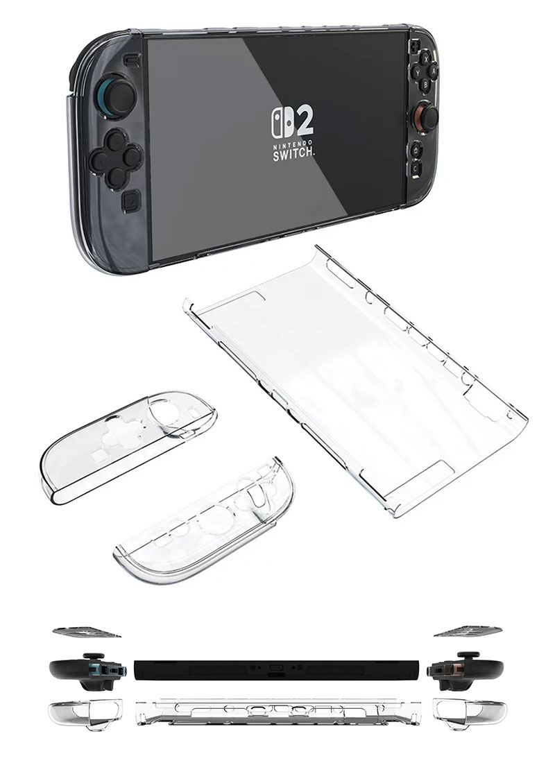 Nintendo Switch 2 用 クリアケース セパレート式 PC素材ハードカバー