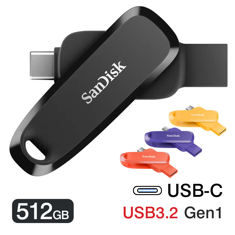 USB 512GB SanDisk USB 3.2 Gen 1  Gen1-A/Type-C RlN^ ] Phone Drive for Android R:100MB/s  SDDDC6-512G  sAi  zB