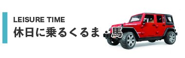 休日に乗るくるま・馬