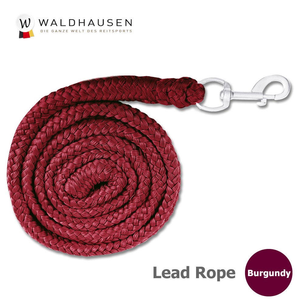 Waldhausen シンプル・リードロープ WRE6 曳き手 2m （バーガンディ