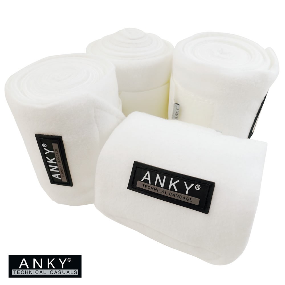 ANKY フリースバンテージ 馬用肢巻4本セット（白 ホワイト） アンキー バンデージ 馬具 乗馬用品 : pls-d058-afb1 : 乗馬用品プラス  - 通販 - Yahoo!ショッピング