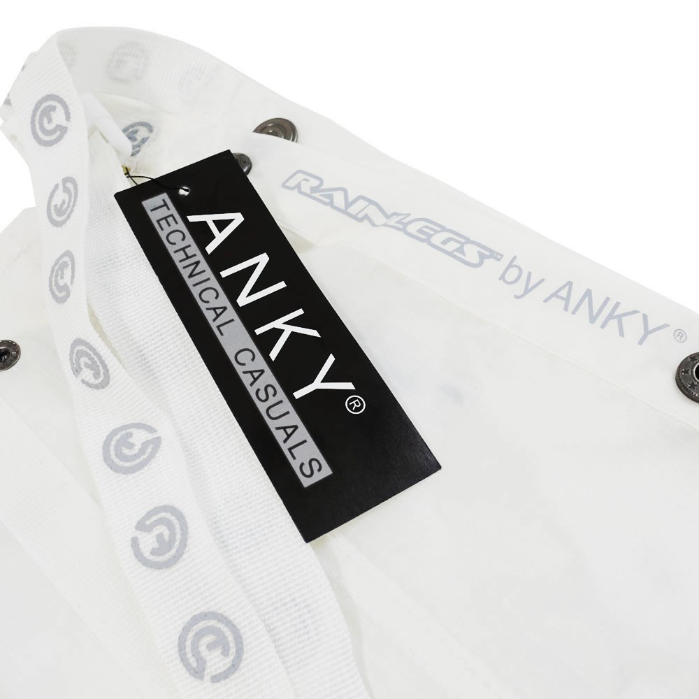 アウトレット品 ANKY レインレッグスAR1 雨具レッグカバー（ホワイト） キュロットカバー 白 レインコート アンキー 乗馬用品