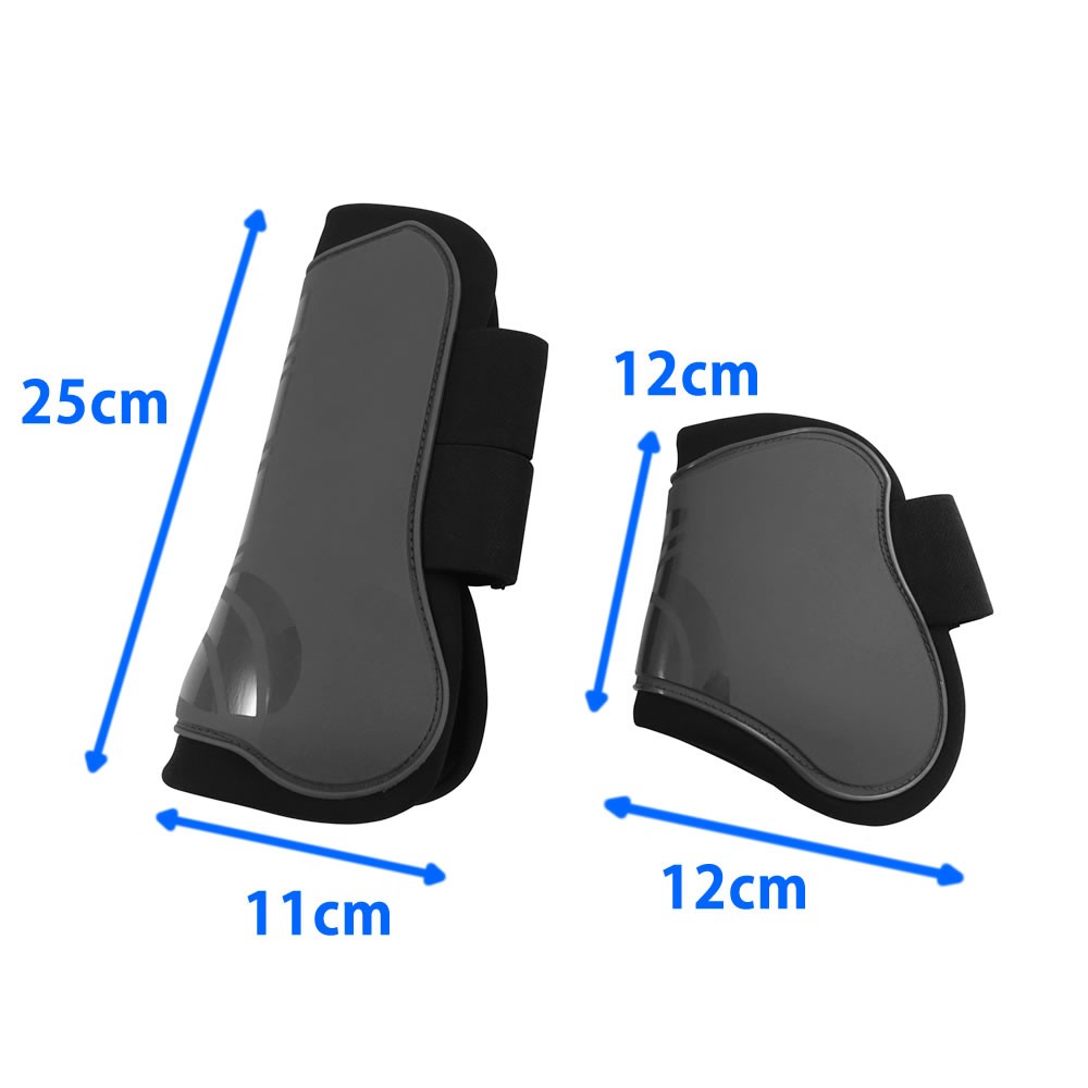 馬用 ゼッケンBA5 ＆ 前後肢プロテクターLP8 セット（紫 パープル