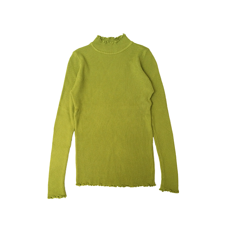 45rpmマスタードチェックハイネックニット WOMEN】ウールカシミヤ ハイネックニット / J.PRESS YORK STREET