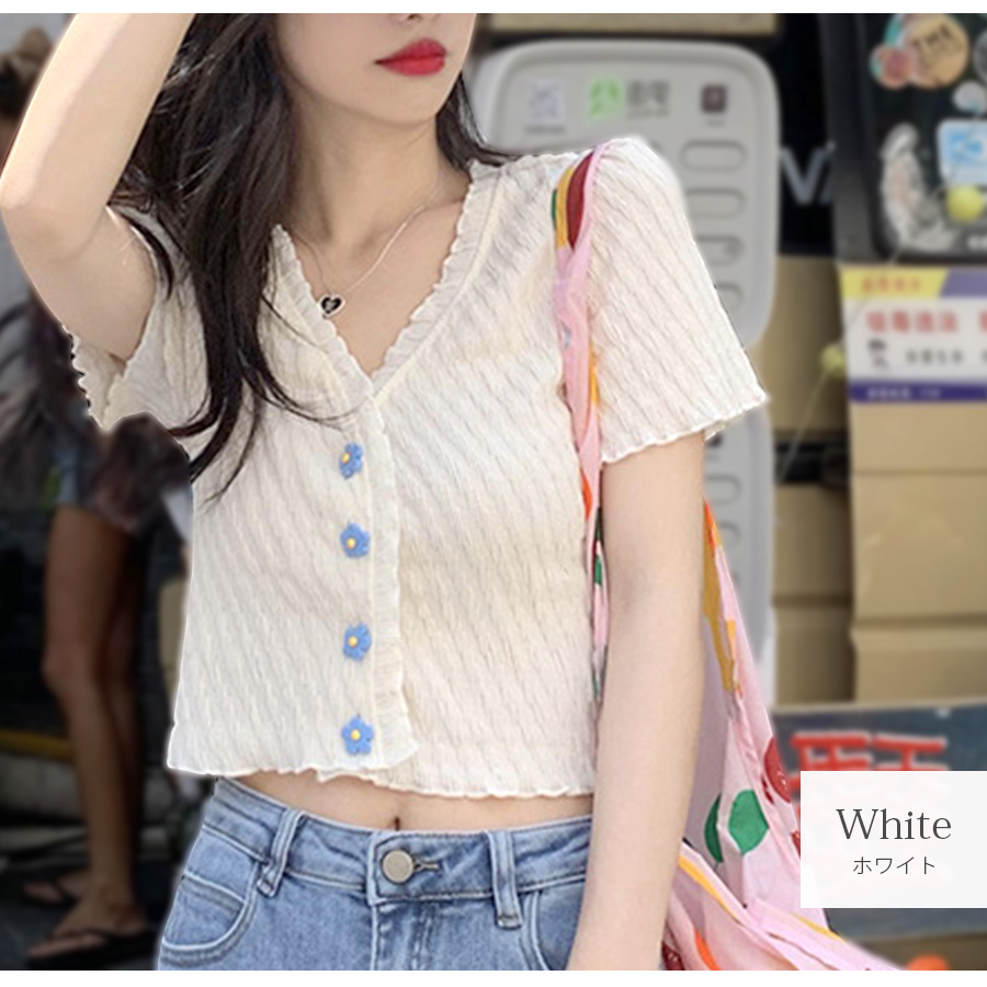 ニット ショート丈トップス カーディガン セクシー へそ出し 半袖