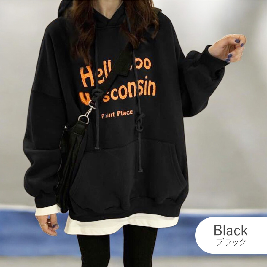 パーカー 裏起毛 ロゴ スウェット フード トレーナー トップス 長袖