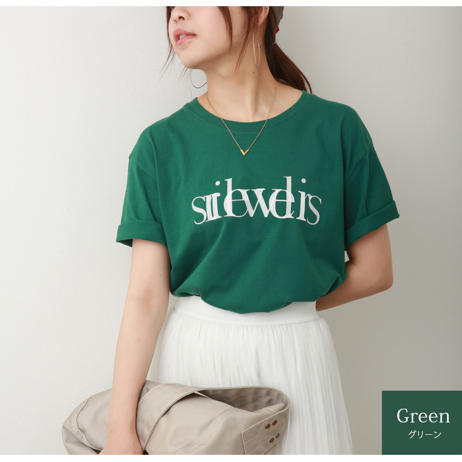 ジョンリンクス W Face tee カットソー Tシャツ 半袖 M 緑
