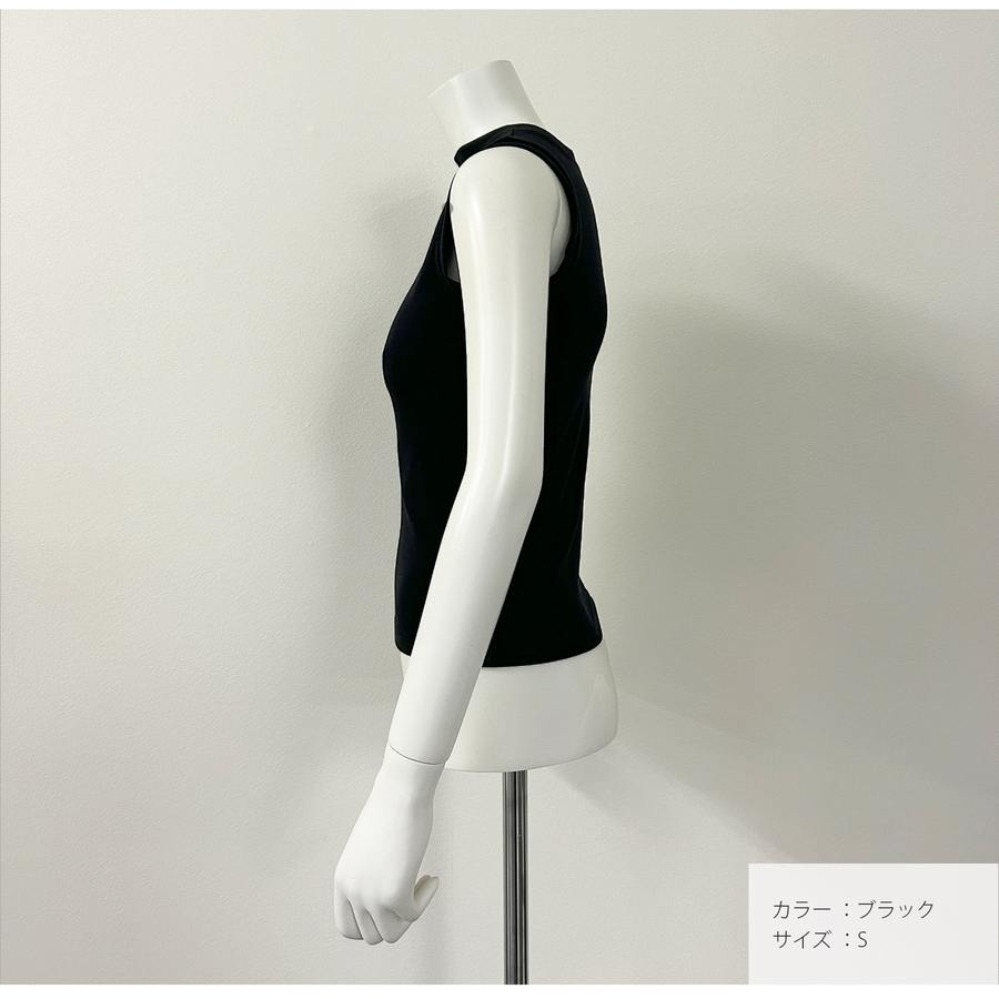 トップス ノースリーブ クルーネック 伸縮 韓国ファッション JOCOSA 7255｜jocosa｜11