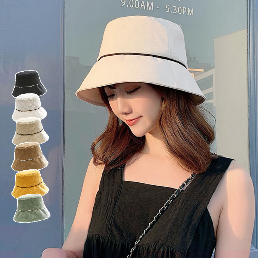 バケットハット 帽子 レディース 韓国ファッション ブラック