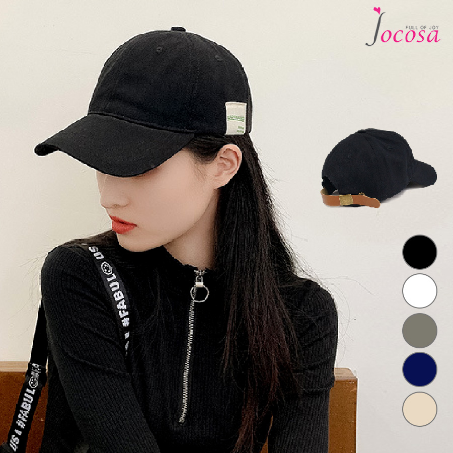 キナリ・ベージュ 韓国 ファッションハット 黒 キャップ 帽子 ストリート リング 春A-31