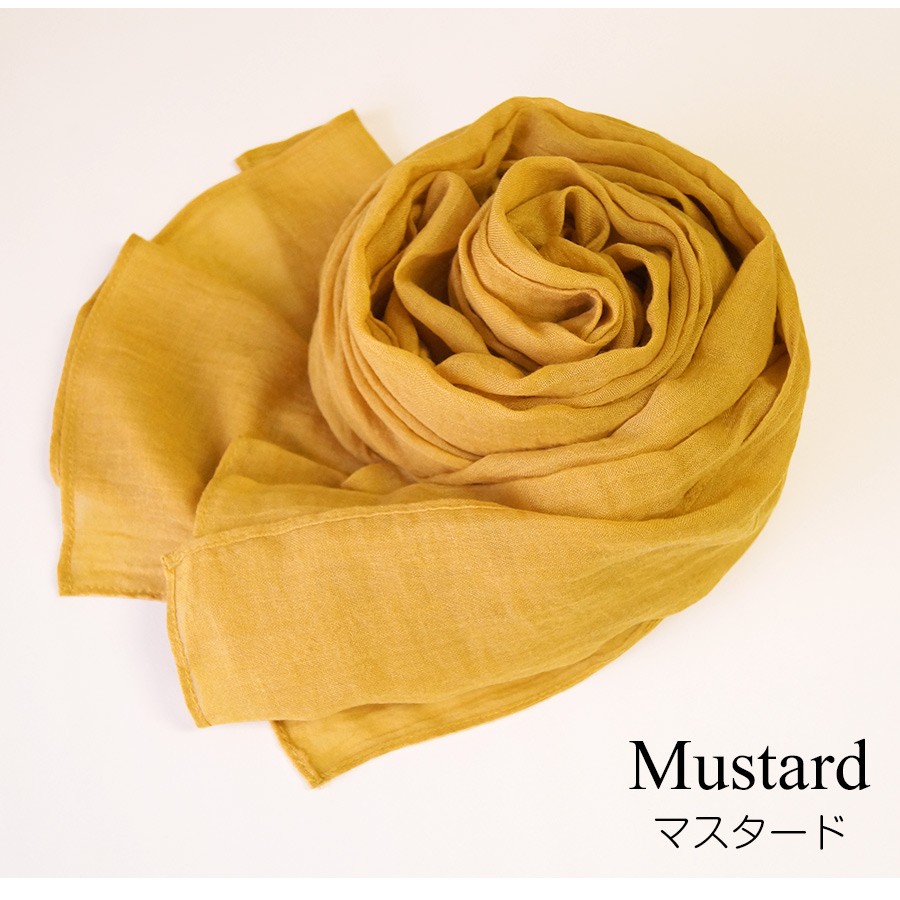 2024年】お歳暮ギフト accessories ストール LOCALLY黄色 mau