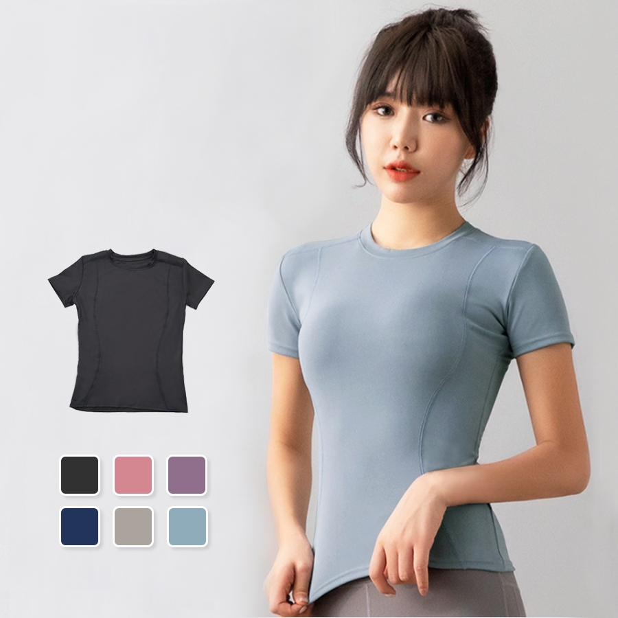 スポーツウェア トップス Tシャツ 半袖 レディース ブラック 黒 ピンク