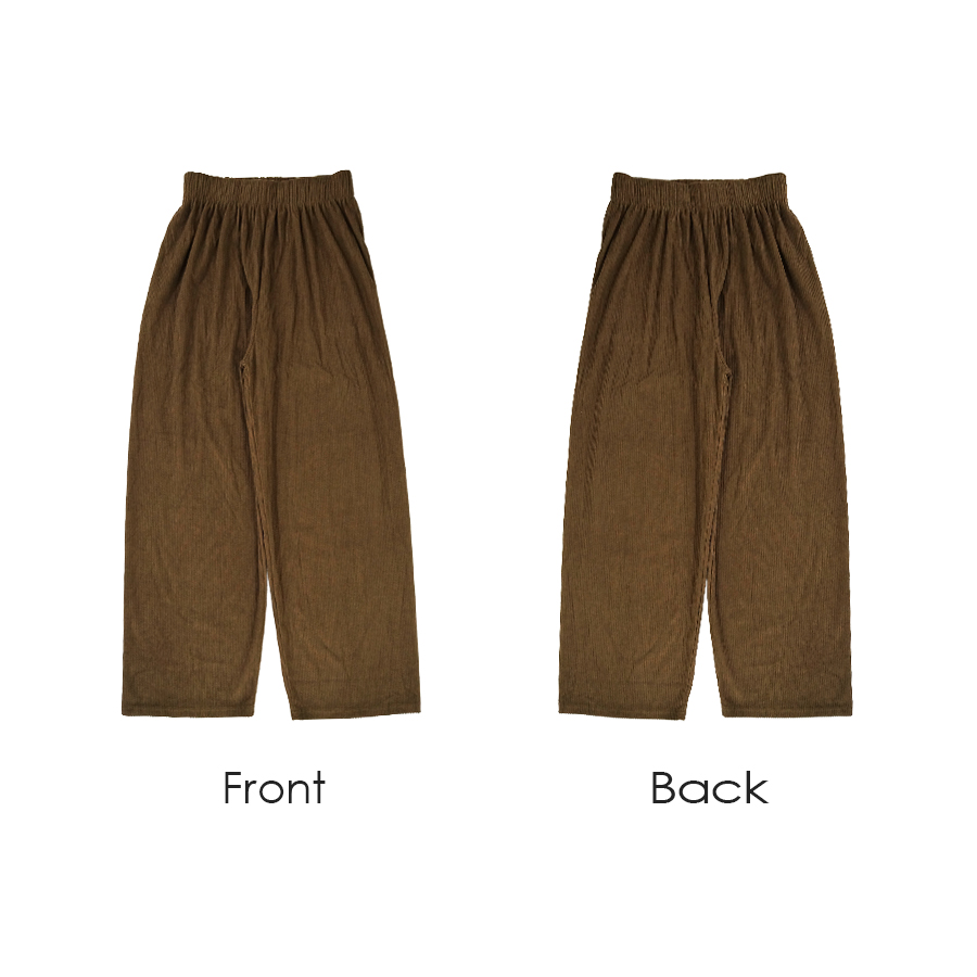 コーデュロイ リラックスパンツ ストレート 薄手 ワイド ロングパンツ