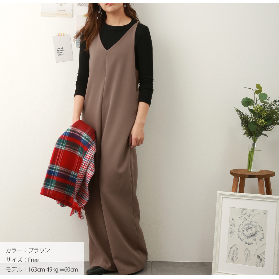 yori(ヨリ) サロペットYR2224-126AW YR2224-126AW ライトグレー
