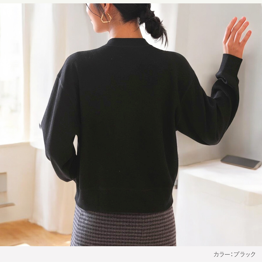 カーディガン レディース 春 丸襟 丸首 重ね着 コットン 綿混 無地 ミディ丈 スナップボタン 長袖 フィット やや厚手 ドロップショルダー 羽織　L JOCOSA 9319 |  | 06