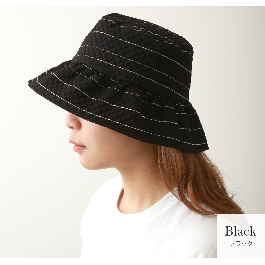 バケットハット 帽子 キルティング ストライプ 春 韓国ファッション レディース シンプル フリーサイズ JOCOSA 9411｜jocosa｜02