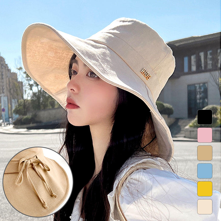 【新品 4.7万円】ボルサリーノ★女優帽★麦わら帽子★つば広★ベージュ★57cm つば広ハット ワイヤー入り 小顔効果 女優帽 日よけ UVケア ブラック