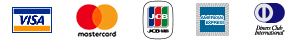 当店で取り扱うクレジットカードはVISA・MASTER・JCB・AMEX・Diners・NICOSです