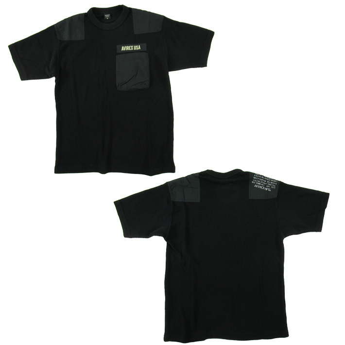 AVIREX アビレックス 半袖リブTシャツ S/S RIB COMBAT TEE 6113315｜joenet｜03