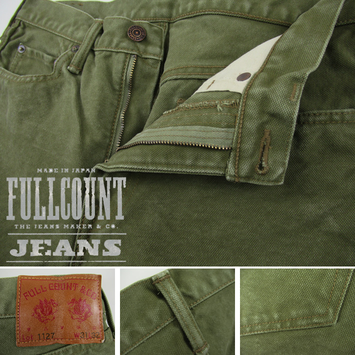 FULLCOUNT フルカウント Paraffin Canvas Tapered Pants 1127 : fullcount-1127 :  カジュアルショップ JOE - 通販 - Yahoo!ショッピング