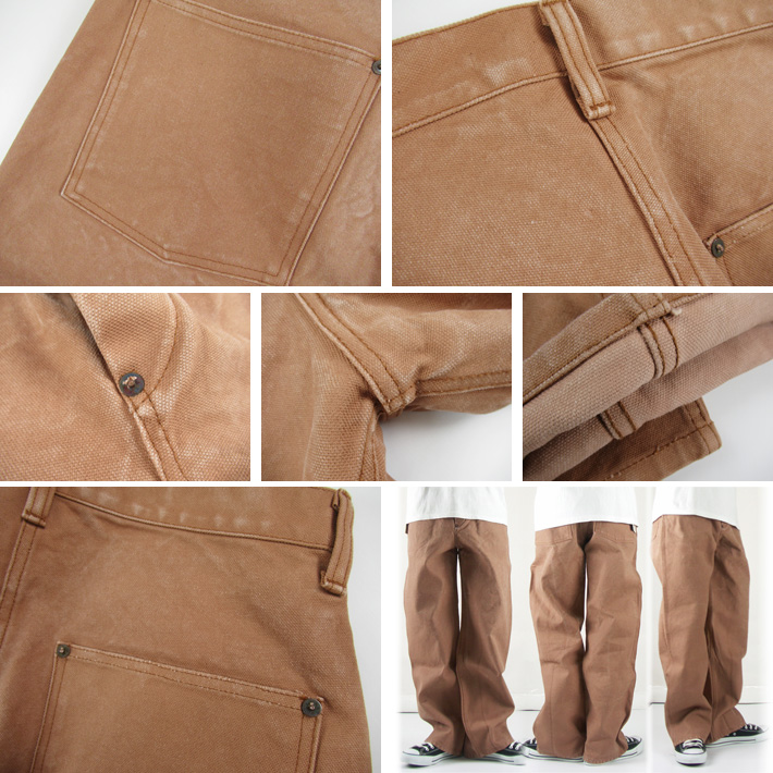 FULLCOUNT（フルカウント） 柿渋染め ワークパンツ Persimmon Tannin