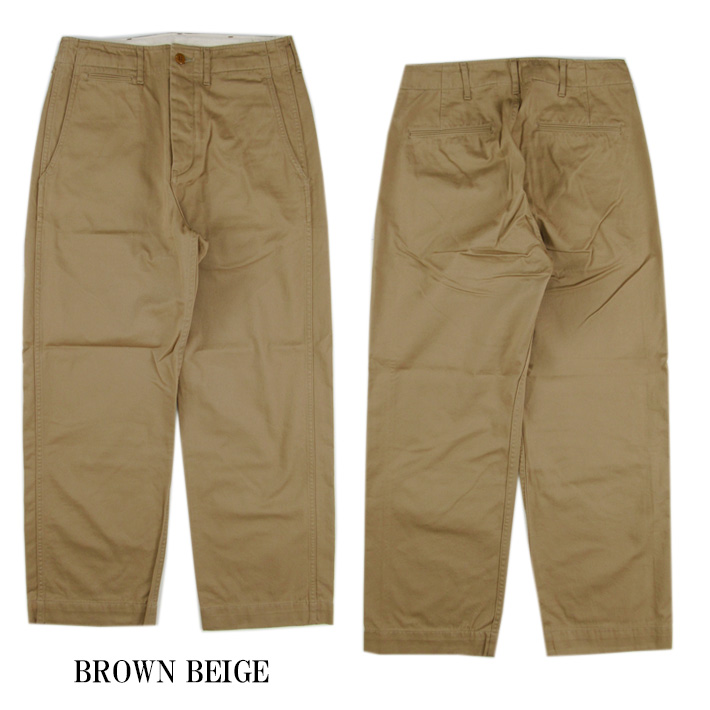 FULLCOUNT フルカウント チノパン ワイドストレート U.S. ARMY CHINO 41 KHAKI｜joenet｜05