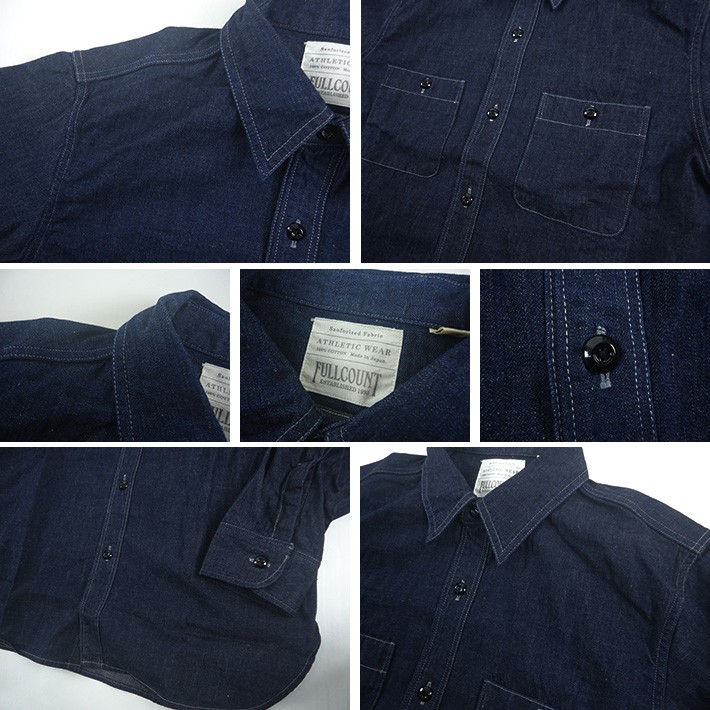 FULLCOUNT（フルカウント） デニムワークシャツ DENIM WORK SHIRTS