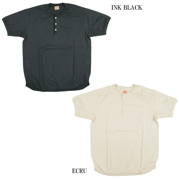 FULLCOUNT（フルカウント） ヘンリーネック Tシャツ FLAT SEAM HEAVY
