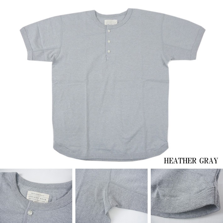 FULLCOUNT（フルカウント） ヘンリーネック Tシャツ FLAT SEAM HEAVY