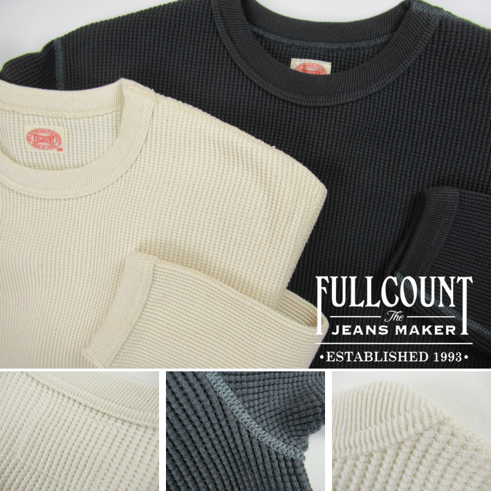 FULLCOUNT（フルカウント） ヘヴィウェイト ワッフルサーマル 長袖T