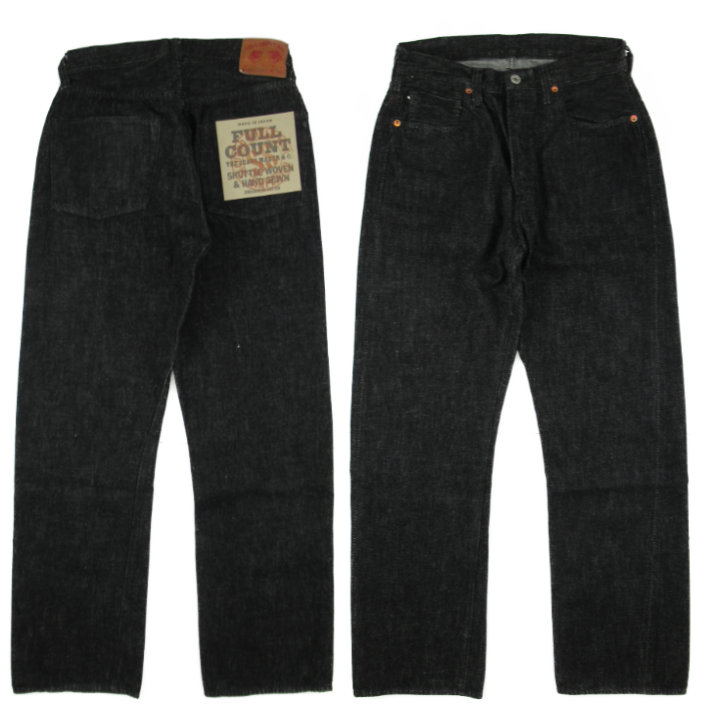 FULLCOUNT（フルカウント） S0105BKSS ブラック WWII Model WIDE DENIM
