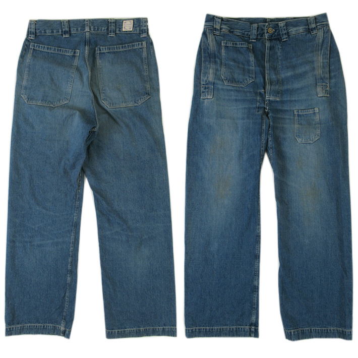 John Gluckow ジョングラッコー デニム ワークパンツ USED WASH(淡) 1910s Netmakers Trousers JG-01