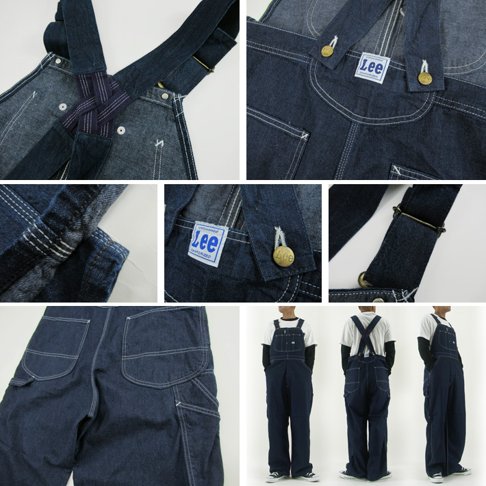 Lee オーバーオール LOW-BACK ワンウォッシュ LM7264-100