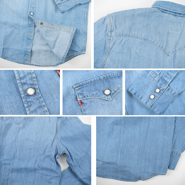 Levi's（リーバイス） デニムウエスタンシャツ ライトウォッシュ