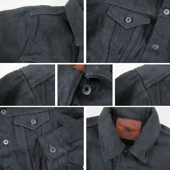 鬼デニム 3rd TYPE デニムジャケット 20oz シークレットブラックデニム