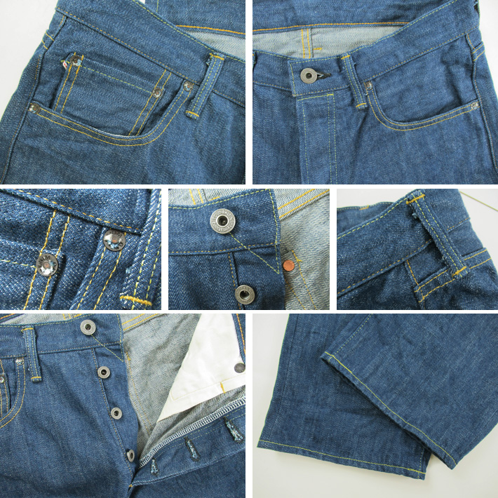 鬼デニム クラシックストレート 13.7oz オールドフェードブルーデニム