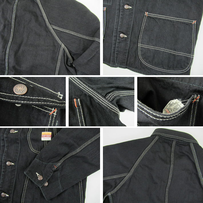 PAYDAY ペイデイ カバーオール BLACK 50' COVERALL PD19-CA-5