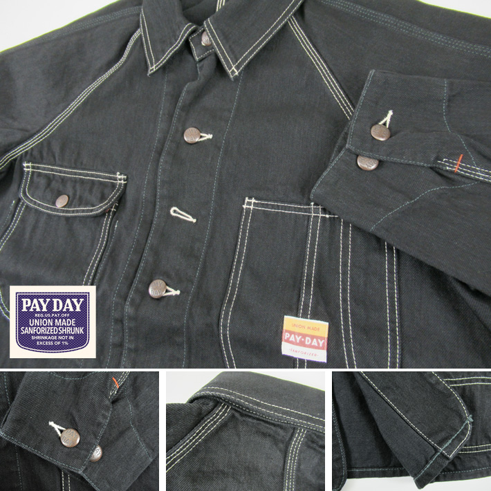 PAYDAY ペイデイ カバーオール BLACK 50' COVERALL PD19-CA-5