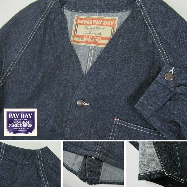 PAYDAY ペイデイ エンジニアジャケット カバーオール INDIGO 50