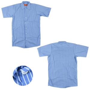 REDKAP レッドキャップ 半袖 ストライプ ワークシャツ