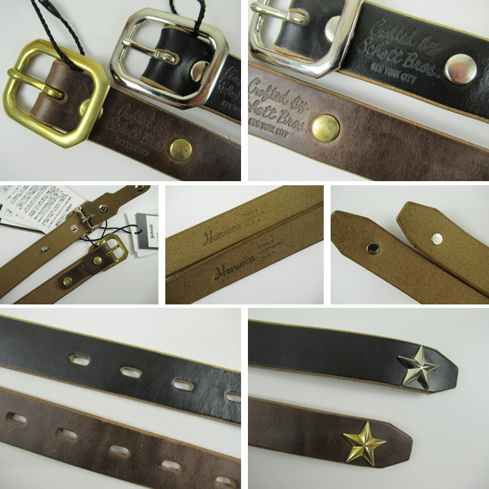 AVIREX（アヴィレックス） Schott ショット レザーベルト PERFECT BELT