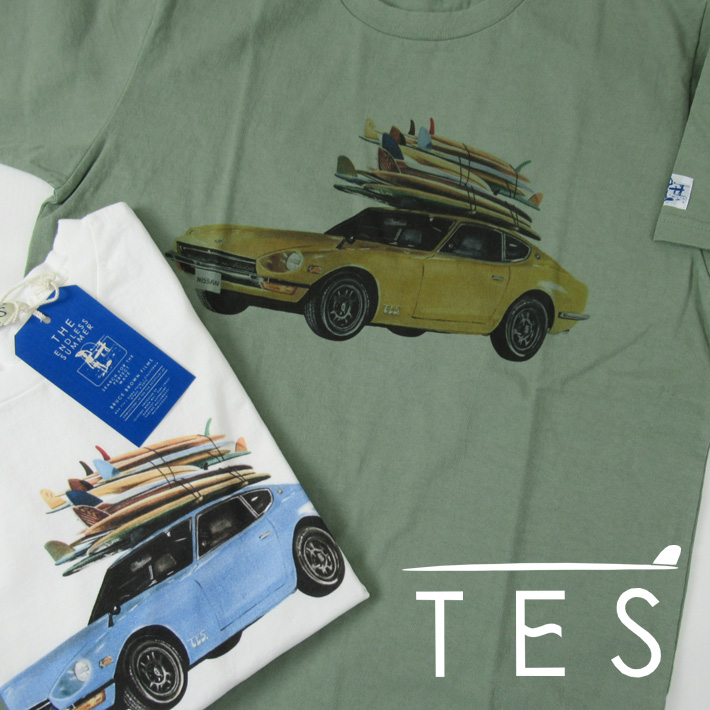 エンドレスサマー　直筆サイン The Endless Summer（エンドレスサマー） TES サーフ Tシャツ TES x